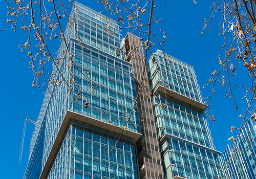 Vista Edificio Inmobiliaria Collins en Las Condes